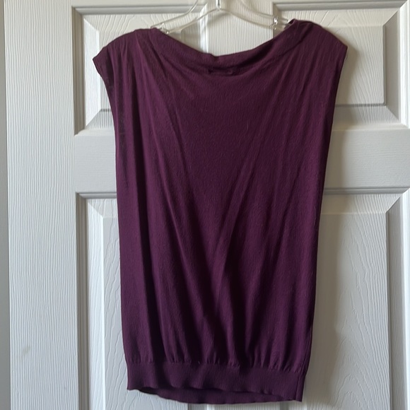 Ann Taylor Purple Cowl Neck Top - Picture 3 of 4